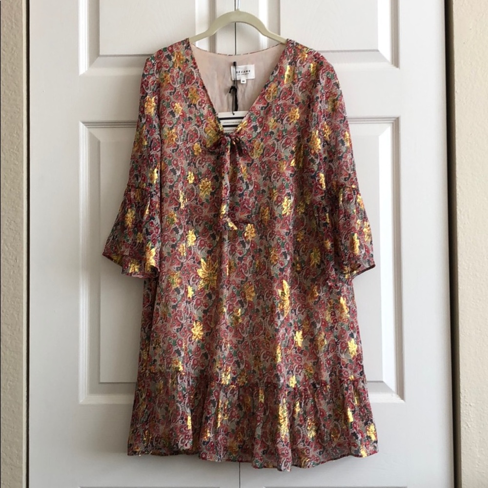 NWT Sezane Andrew dress in Cashmere print - Picture 4 of 10